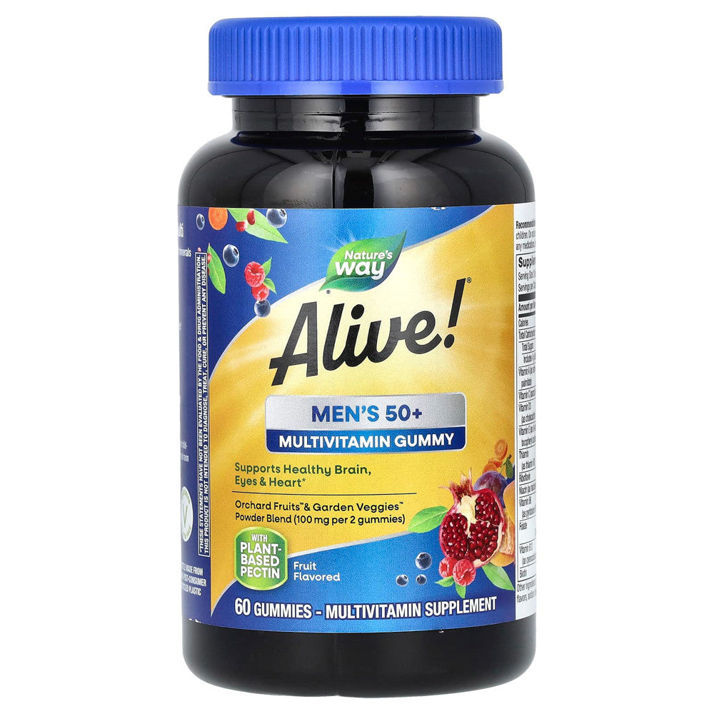 Natures Way Alive Mens 50 Plus Gummy Vitamins - 60 Ea